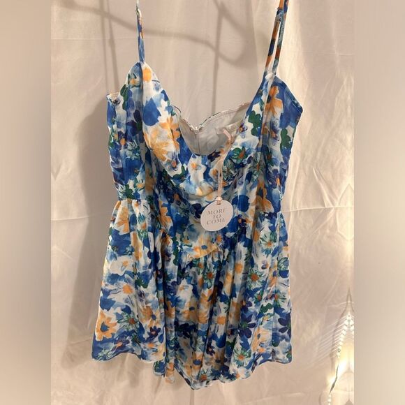 Charlotte Mini Dress in Blue Floral skirt short
MORE TO COME - Picture 5 of 6